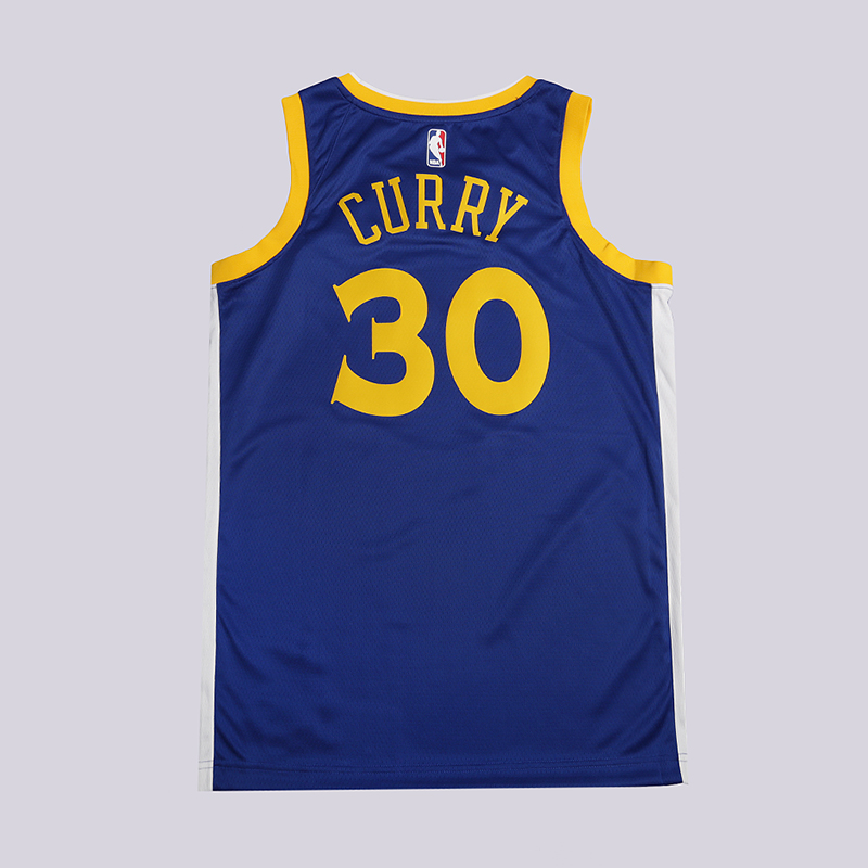 мужская синяя майка Nike Icon Swingman NBA Stephen Curry Golden State Warriors 864475-495 - цена, описание, фото 4